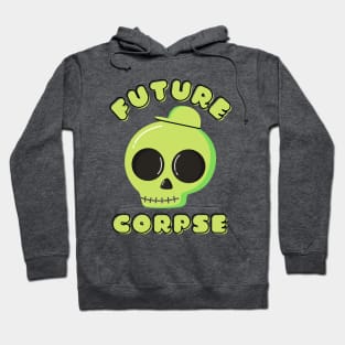 Future Corpse Wearing a Baseball Cap Hoodie